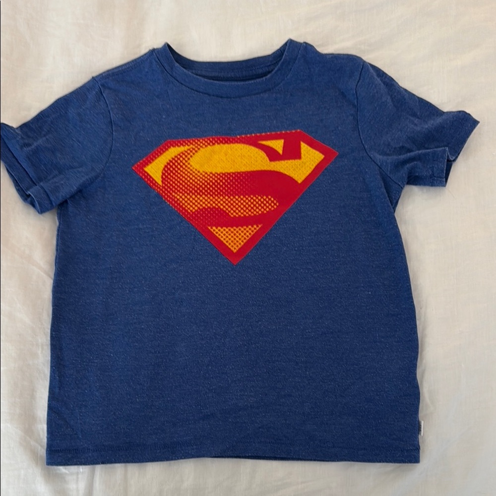 GAP Kids Blue Superman Logo T-Shirt Size Small